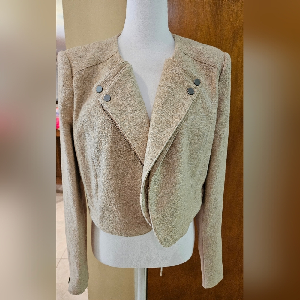 NWT BCBG Maxazria "Nathan" Double Lapel Knit Jacket size Large